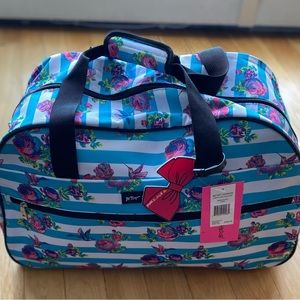 Betsy Johnson brand new rolling duffle tote
